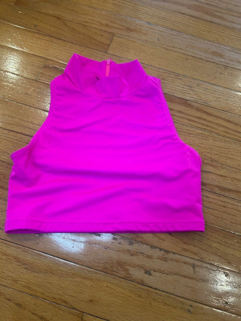 3 Crop Tops Bundle - Red, Hot Pink, Light Blue - Women's XS